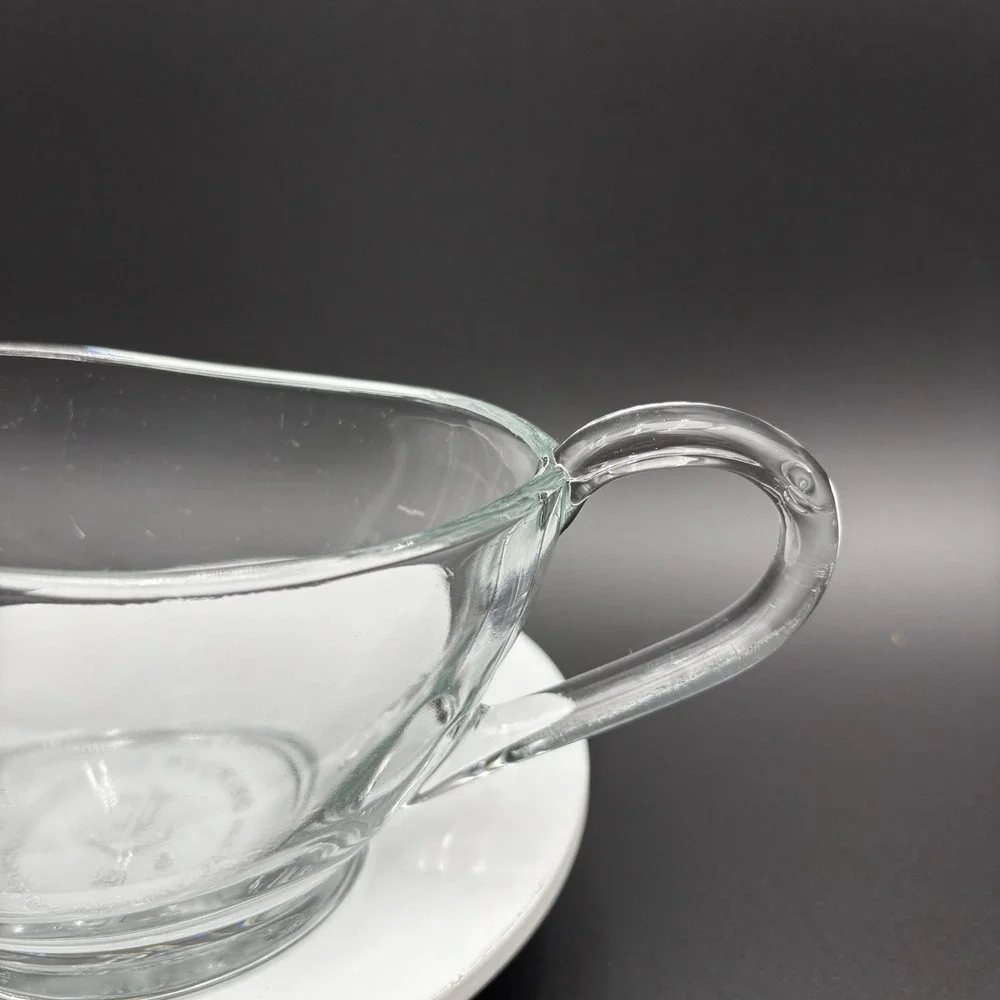 Anchor Hocking Clear Glass‎ Gravy Boat